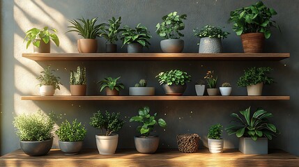 Minimalist aesthetic indoor plant setup high resolution background image
