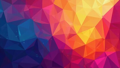 Obraz premium Geometric abstract shapes in vibrant jewel tones , geometric, interior design, design