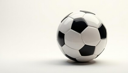 Naklejka premium White background, perfectly centered football, sharp focus, game, focus