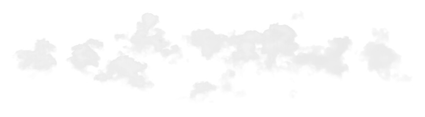 Realistic Isolated White Clouds