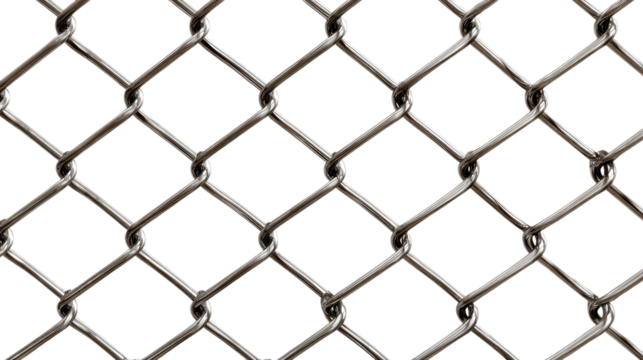 Chain Link Fence Pattern: A detailed image showcases a close-up view of a chain-link fence, forming a strong pattern, symbolizing security and protection.