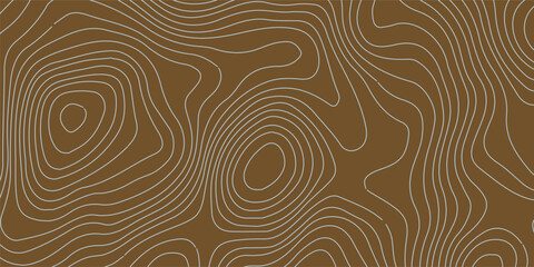 Topographic map like abstract backdrop. Fractal lines, organic pattern print, Seamless earth line, Wavy lines shaped like the contours of the land, geographic grid map, mountain, area.
