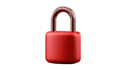 Secure Symbol: A close-up studio shot of a classic padlock. a symbol of protection and security, its robust design and vibrant hue offer a visual representation of safety and privacy.