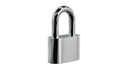 Fototapeta premium Secure Confidence: A shiny padlock stands strong, showcasing the robust protection and security it offers. It reflects a sense of safety and confidentiality.