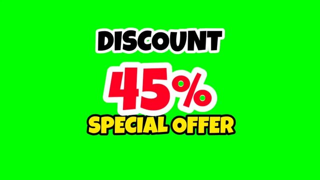 45% Discount Special Offer Limited-Time Savings