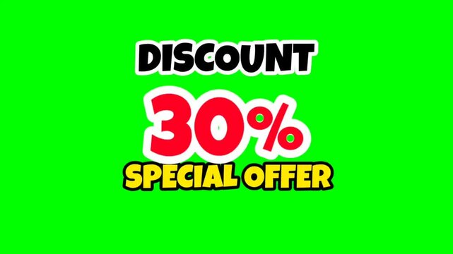 30% Discount Special Offer Limited Time Savings