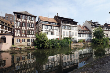 view of the old town of strasbourg france