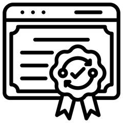Digital Certificate Icon
