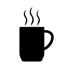 Elegant Silhouette of a Coffee Mug or Tea Cup - A Symbol of Warmth and Comfort

