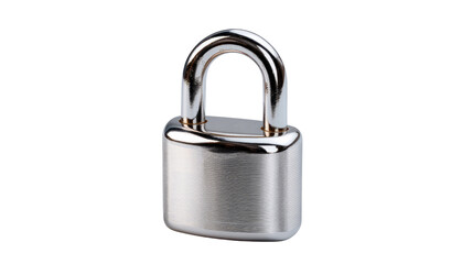 Naklejka premium Security and Privacy: A close-up shot of a gleaming metallic padlock symbolizing security, safety, and the concept of protection against unauthorized access.