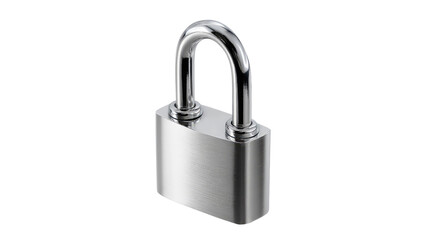 Padlock Security: A sturdy chrome padlock, symbolising safety, security, and protection.