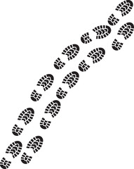 foot prints vector illustration