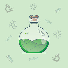 Chemical Bottle Vector