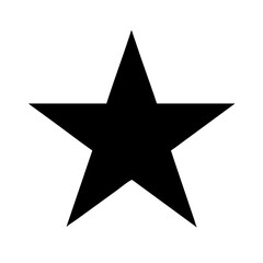 Fototapeta premium Black star icon representing favorites or highlighting