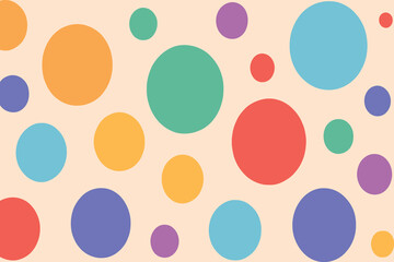 Colorful Circles Pattern on a Light Background Illustration