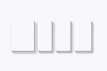 Blank Domino Tiles Mockup - Clean White Game Pieces for Design - Isolated Template with Customizable Elements for Presentations and Marketing Materials