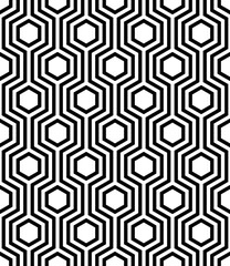  Vector seamless texture . Modern geometric pattern with hexagons.