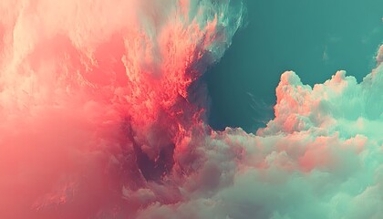 Colorful dramatic cloudscape