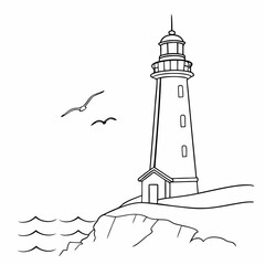 lighthouse on the island