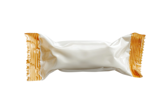 PNG Blank white candy wrapper ready for custom design