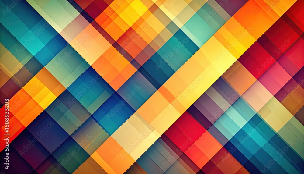 Poster dynamic abstract patterns digital space graphic design colorful environment artistic perspective mod
