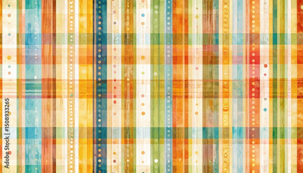 Poster colorful abstract patterns studio digital artwork vibrant environment eye-level view creative design