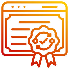 Digital Certificate Icon