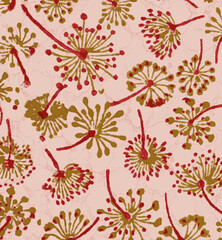 Ajrakh Pattern and block print and batik print Background digital printing textile pattern