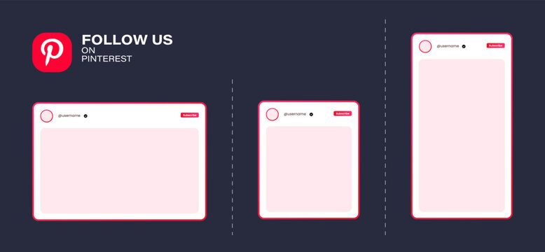 Pinterest reels mockup template. Pinterest story frame. Pinterest social network app UI interface mockup. Pinterest mockup social media template.