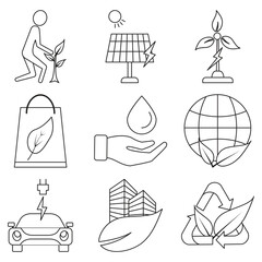 environment day outline icon pack-03