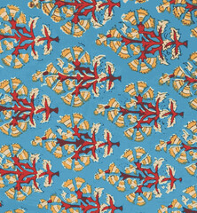 Ajrakh Pattern and block print and batik print Background digital printing textile pattern