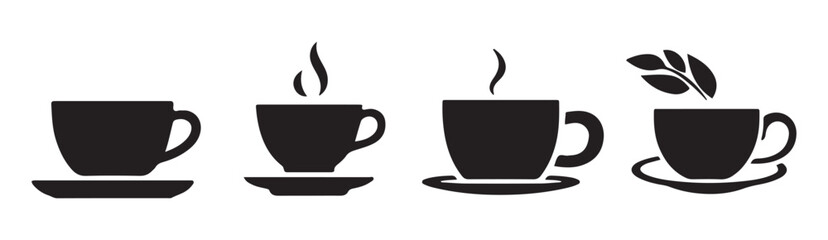 Minimalist Tea Cup Vector Illustration eps 10