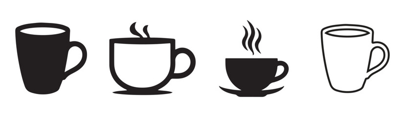 Minimalist Tea Cup Vector Illustration eps 10
