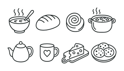 Cozy comfort foods and drinks for relaxation and enjoyment