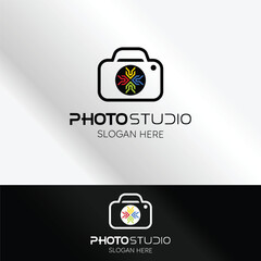 Photo Studio Logo with Star and Camera
