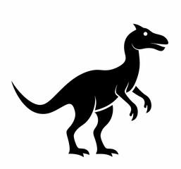 Black cat and dog silhouettes run alongside a wild kangaroo vector illustration