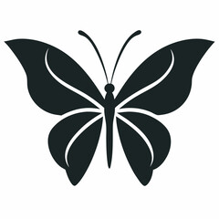 Colorful butterfly vector illustration with delicate floral wings, a symbol of nature's beauty on a white background