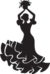 Fototapeta premium Dynamic Dancer Silhouette SVG – High-Energy Pose for Cricut & CraftsModern Dance Pose Clipart – Expressive Movement PNG for Print & CutElegant Dancer in Motion – Ballet & Contemporary Dance SVG Fi