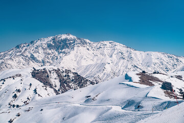 Amirsoy, Amirsay snowy rocks, mountains in Uzbekistan