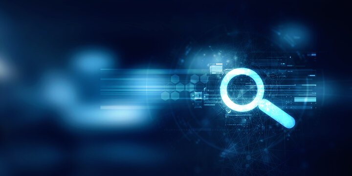 2d illustration lens search button 
