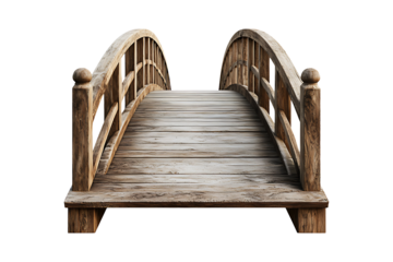 Footbridge isolated on transparent background