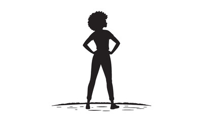 Confident Woman Silhouette