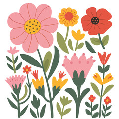 seamless floral pattern background with flowers vector illustration.