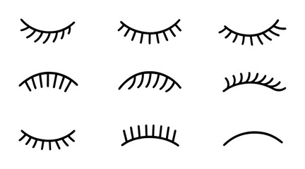 Stylish eyelash designs for beauty and fashion concepts