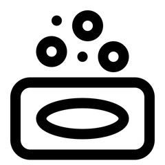 Soap icon with line and simple style