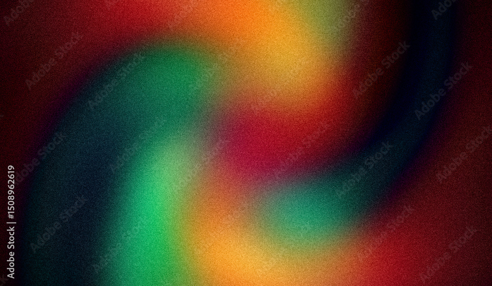 Poster colorful abstract swirl gradient background with textured effect