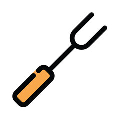BBQ Fork icon design template
