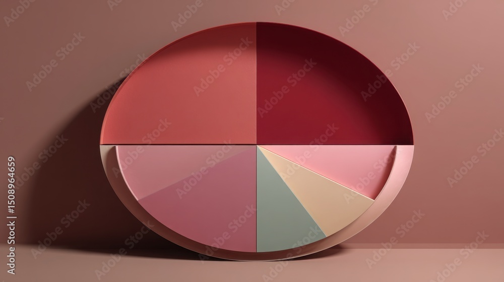 Poster artistic plate with a harmonious color scheme creating a beautiful display of culinary presentation 