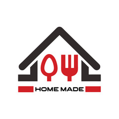 Minimalist Cooking Homemade Food Logo Vector Design.