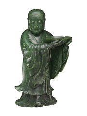 18th Century Chinese Jade Immortal Figure - Serene Carving
